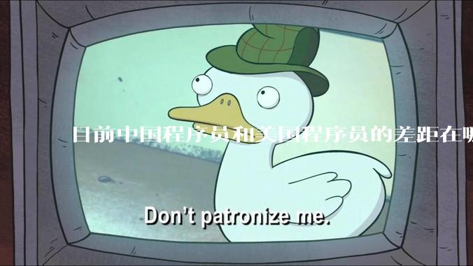 目前中国程序员和美国程序员的差距在哪里？
